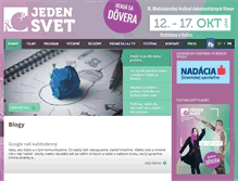 Tablet Screenshot of jedensvet.sk